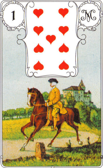 Lenormandkarte 1: der Reiter