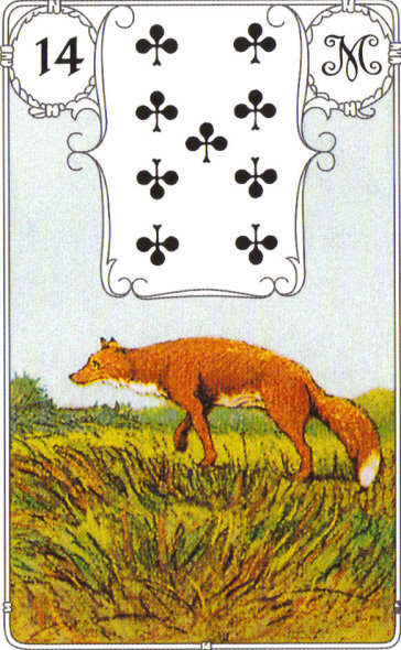 Lenormandkarte 14: Der Fuchs