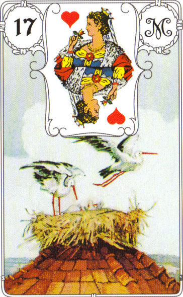 Lenormandkarte 17: Die Störche