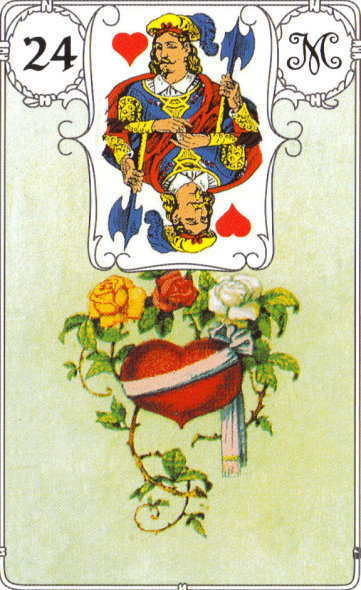 Lenormandkarte Das Herz Bedeutung Liebe