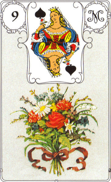 Lenormandkarte 9: Die Blumen